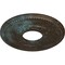 Ekena Millwork Bradford Ceiling Medallion (Canopies up to 6 5/8"), 12 1/2"OD x 3 7/8"ID x 3/4"P, Bronze Blue Patina CM12BRBBS - alternate 4